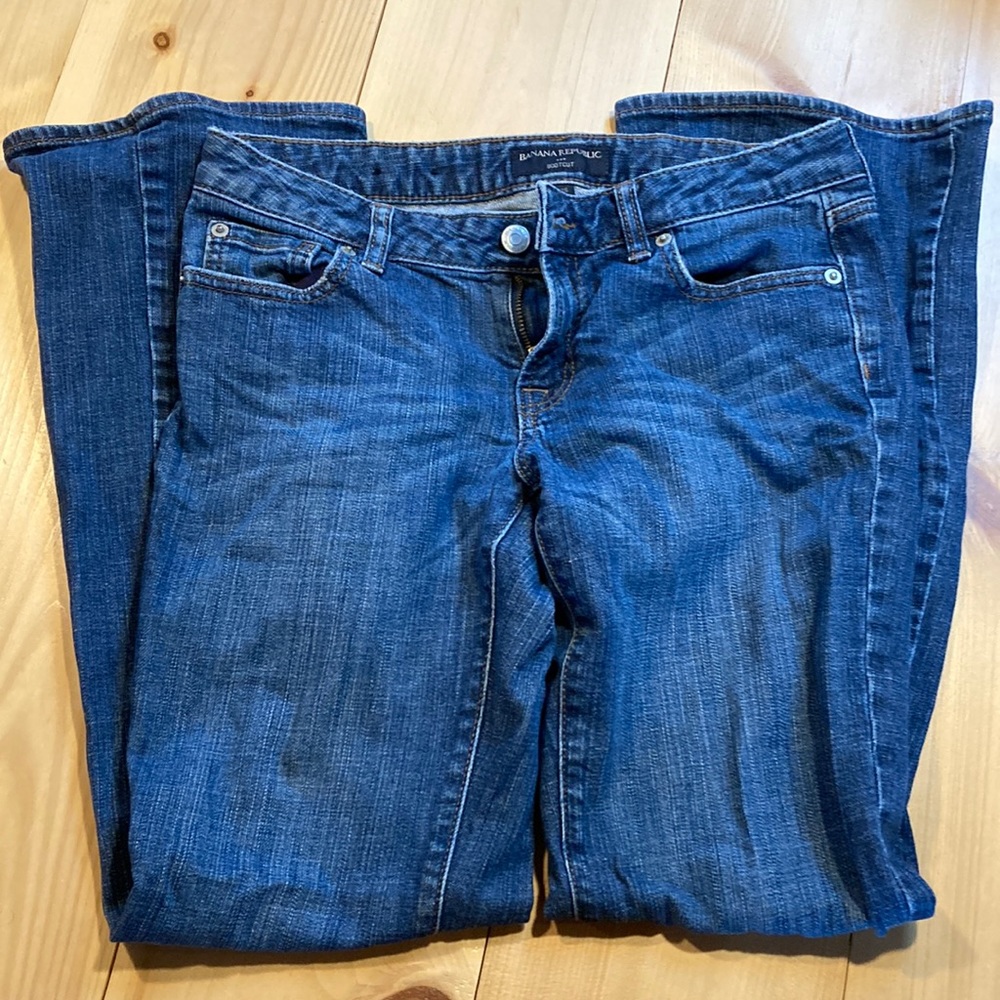 Banana Republic Factory petite 5 pocket boot cut jeans